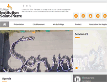 Tablet Screenshot of institutionsaintpierre.fr